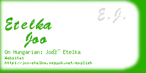 etelka joo business card