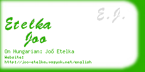 etelka joo business card